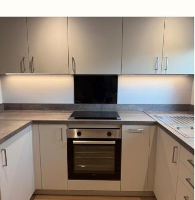 Studio kitchen with oven and hob